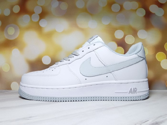 Men's Air Force 1 Low Gray/White Shoes 0155